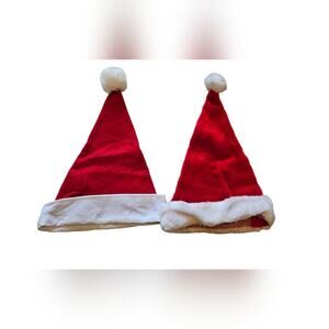 Pair of Santa Claus hats, worn once, great condition.